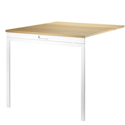 Folding Table Shelves String Furniture Oak / White 