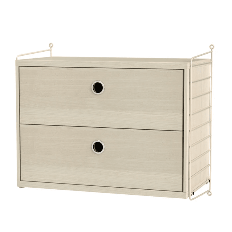 String Bedroom A Drawer String Furniture Ash / Beige 