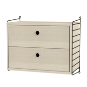 String Bedroom A Drawer String Furniture Ash / Black 