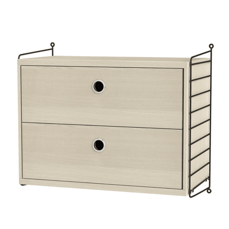 String Bedroom A Drawer String Furniture Ash / Black 