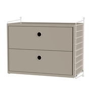 String Bedroom A Drawer String Furniture Beige / White 