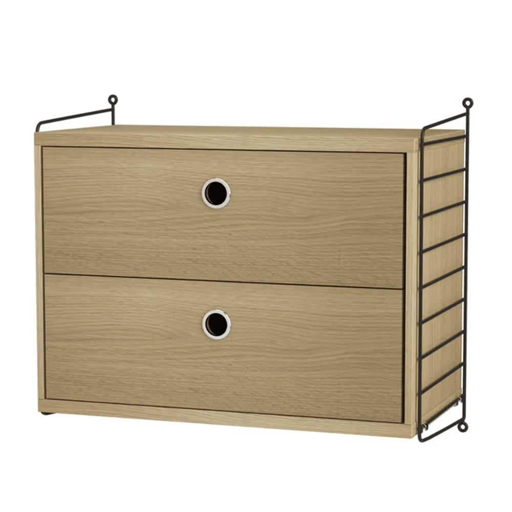 String Bedroom A Drawer String Furniture Oak / Black 