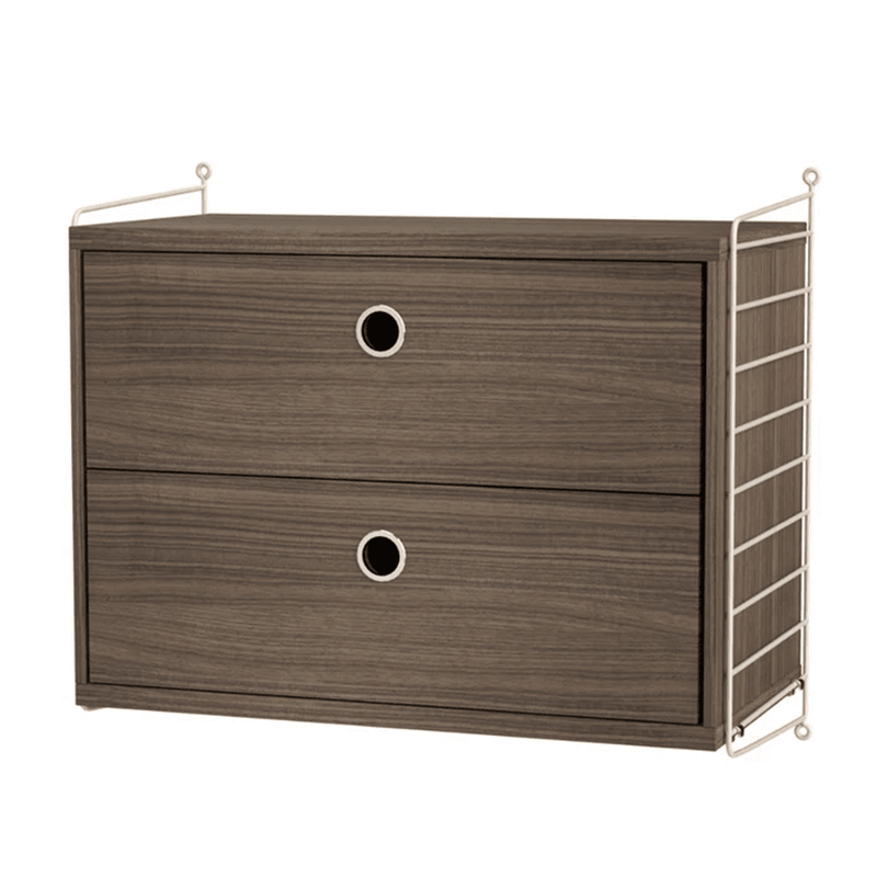 String Bedroom A Drawer String Furniture Walnut / Beige 