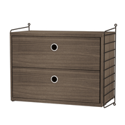 String Bedroom A Drawer String Furniture Walnut / Black 