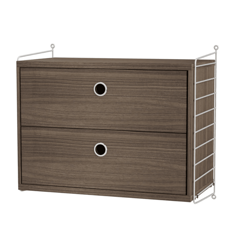 String Bedroom A Drawer String Furniture Walnut / Grey 