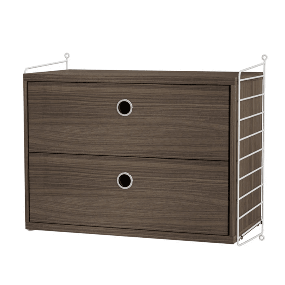 String Bedroom A Drawer String Furniture Walnut / White 