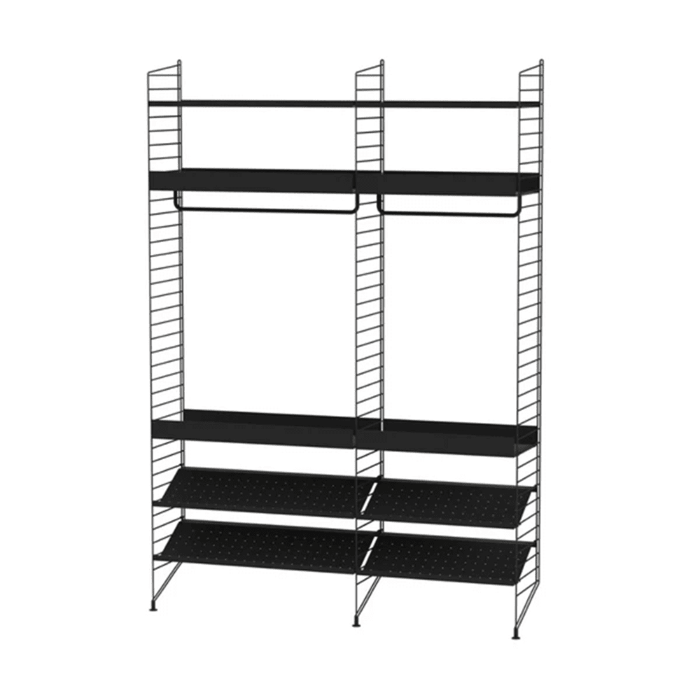 String Bedroom C Shelves String Furniture Black / Black 
