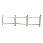 String Bedroom E Shelves String Furniture Ash / Black 