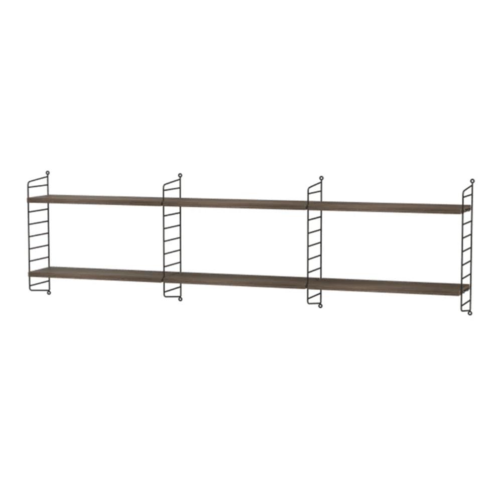 String Bedroom E Shelves String Furniture Walnut / Black 