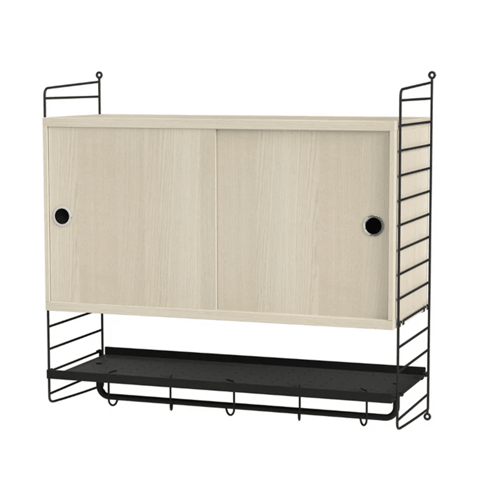 String Bedroom F Shelves String Furniture Ash / Black 