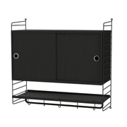 String Bedroom F Shelves String Furniture Black Stained Ash / Black 