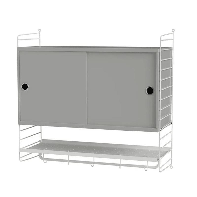 String Bedroom F Shelves String Furniture Grey / White 