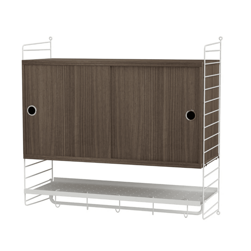 String Bedroom F Shelves String Furniture Walnut / White 