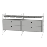 String Bedroom G Shelves String Furniture Grey / Grey 