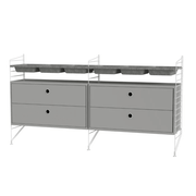 String Bedroom G Shelves String Furniture Grey / White 