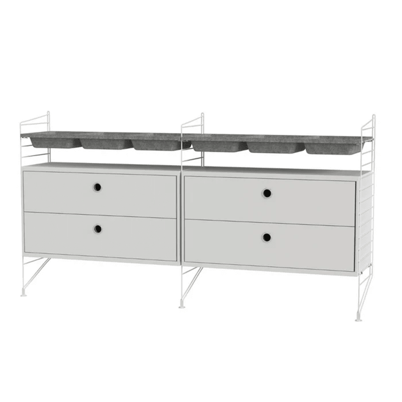 String Bedroom G Shelves String Furniture White / White 
