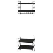String Hallway E Shelves String Furniture Black / Black 