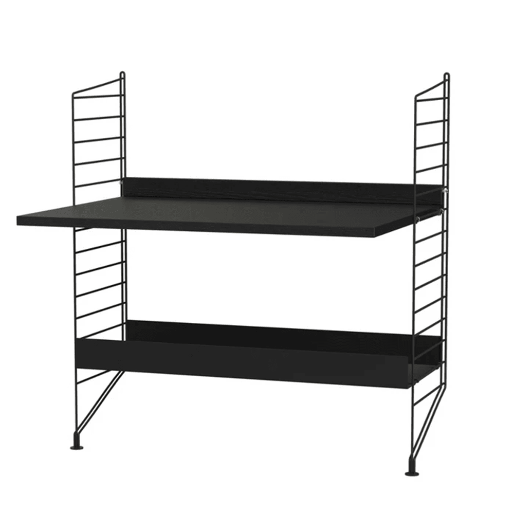String Kids Room A Shelves String Furniture Black Stained Ash / Black 