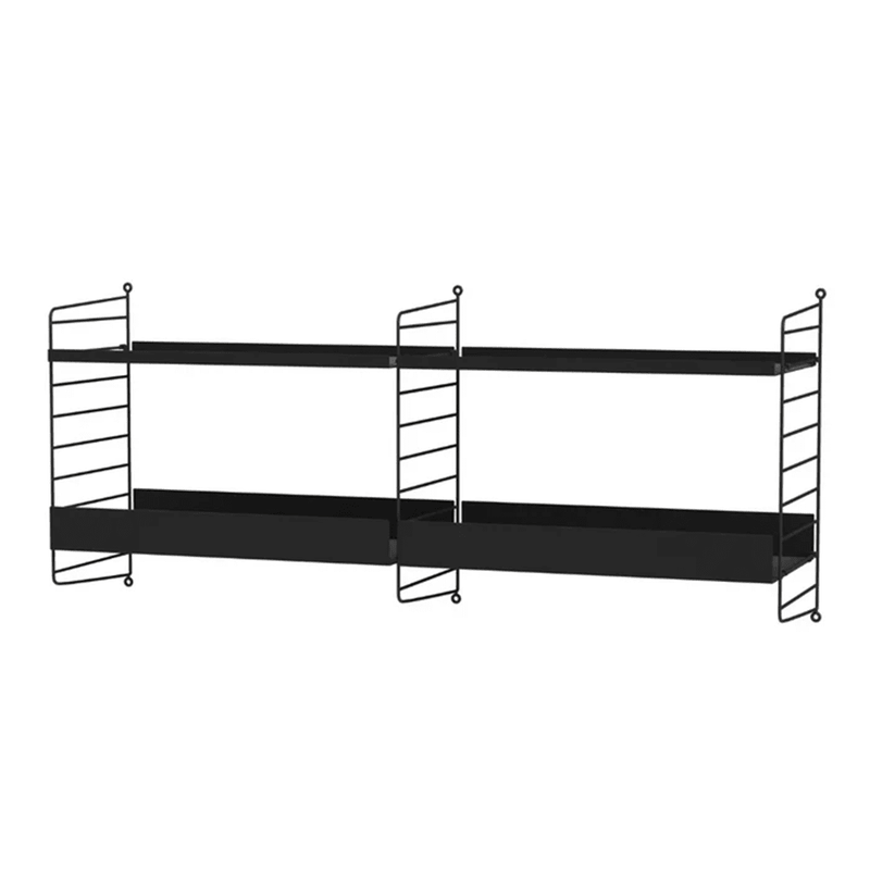 String Kitchen B Shelves String Furniture Black / Black 