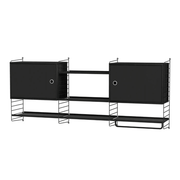 String Kitchen M Shelves String Furniture Black / Black 