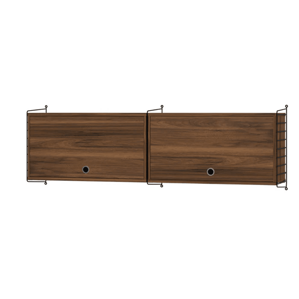 String Kitchen N Shelves String Furniture Walnut / Black 