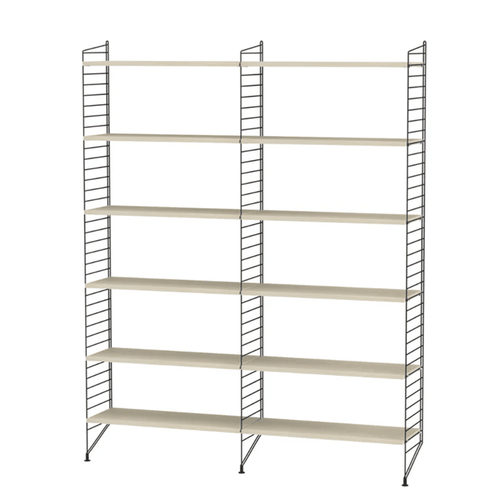 String Living Room A Shelves String Furniture Ash / Black 