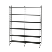 String Living Room A Shelves String Furniture Black Stained Ash / Black 