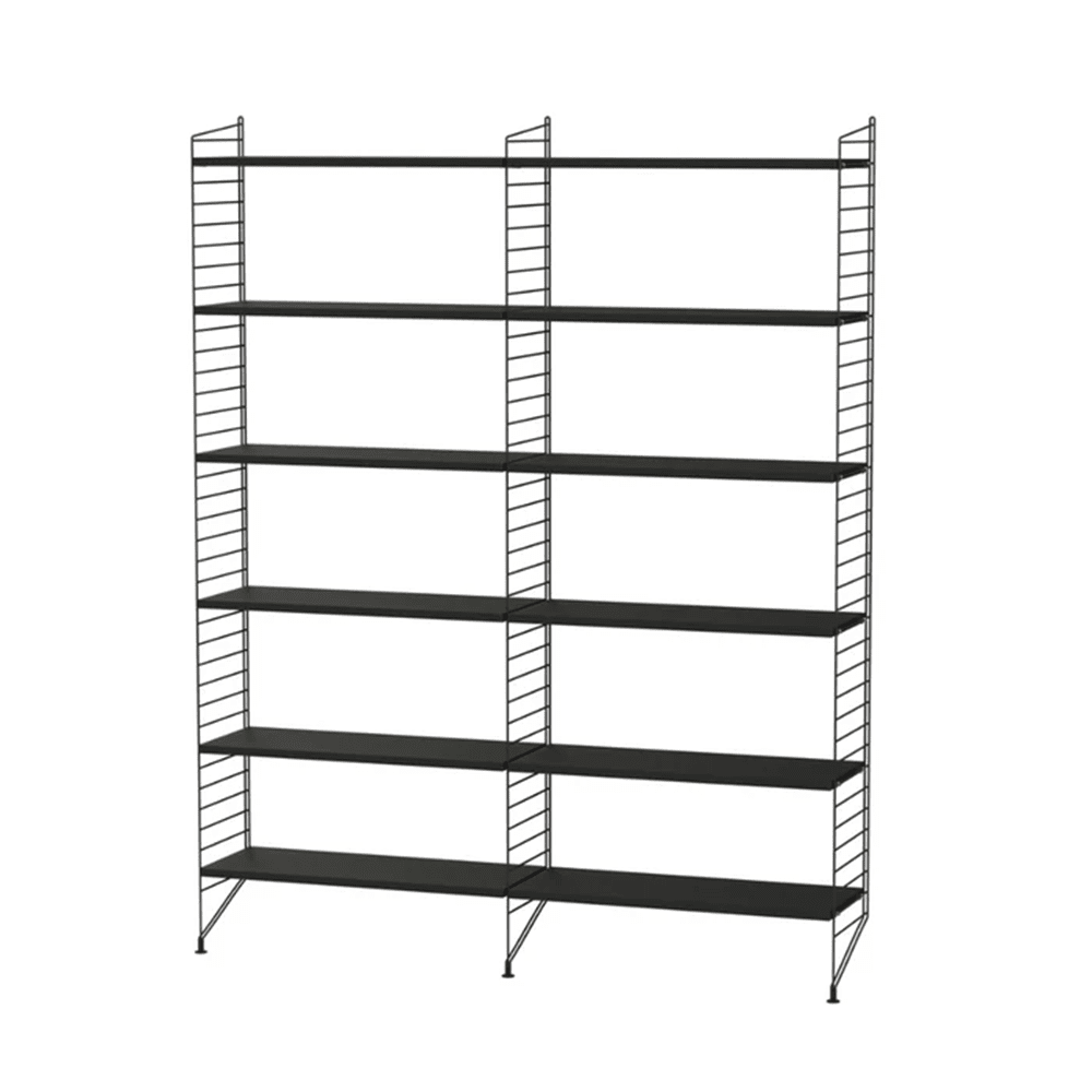 String Living Room A Shelves String Furniture Black Stained Ash / Black 