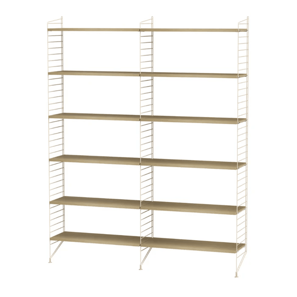 String Living Room A Shelves String Furniture Oak / Beige 