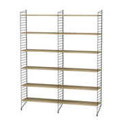 String Living Room A Shelves String Furniture Oak / Black 