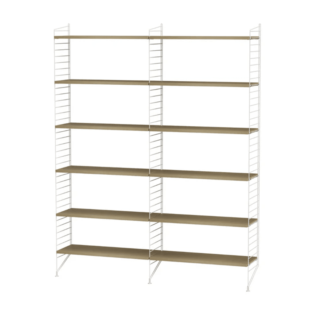 String Living Room A Shelves String Furniture Oak / White 