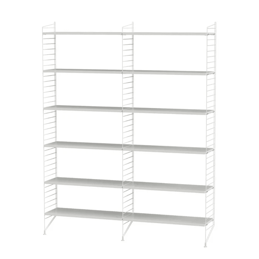 String Living Room A Shelves String Furniture White / White 