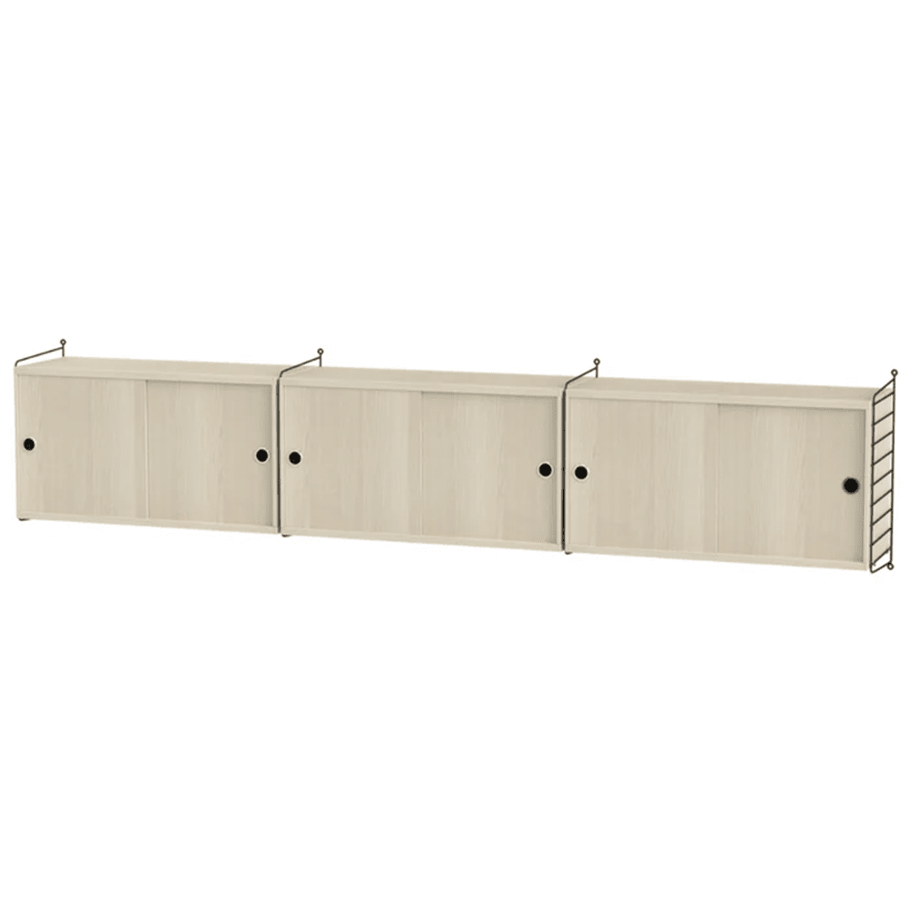 String Living Room D Shelves String Furniture Ash / Black 