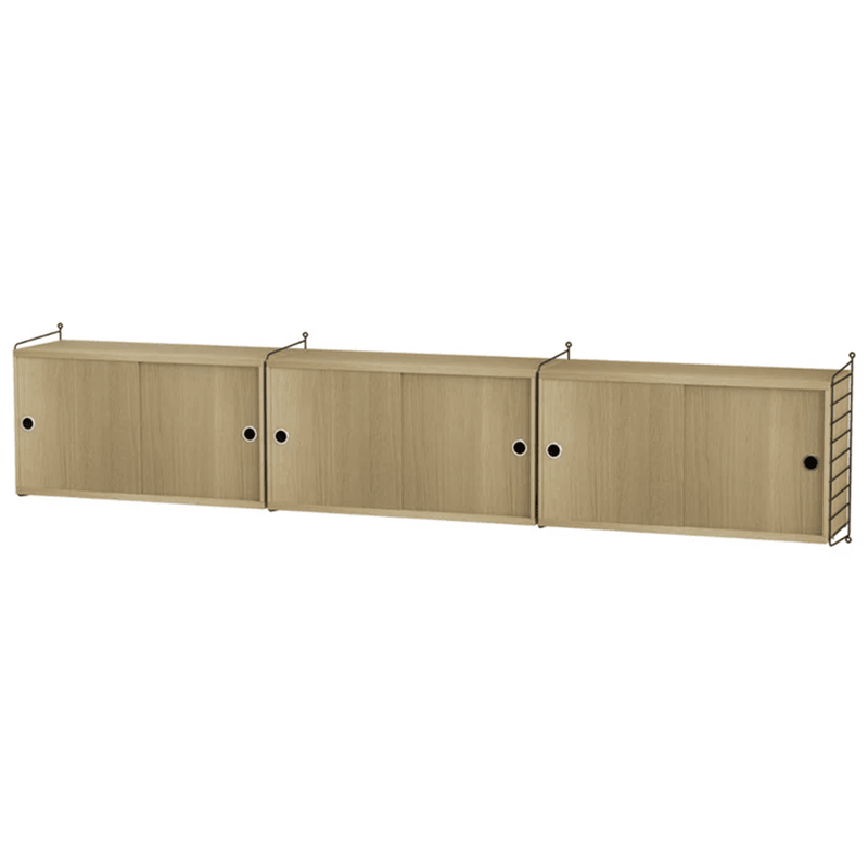String Living Room D Shelves String Furniture Oak / Black 