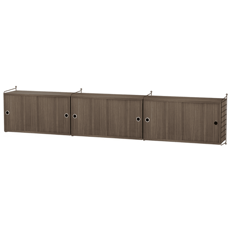 String Living Room D Shelves String Furniture Walnut / Black 