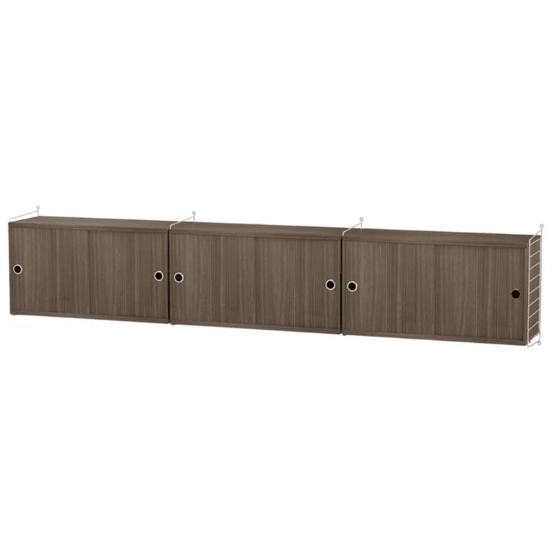 String Living Room D Shelves String Furniture Walnut / Grey 