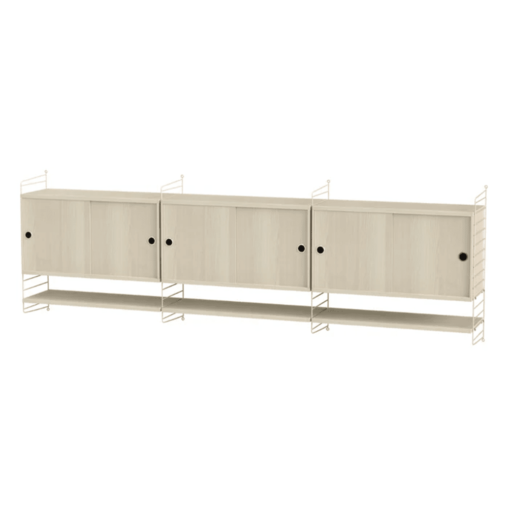 String Living Room E Shelves String Furniture Ash / Beige 