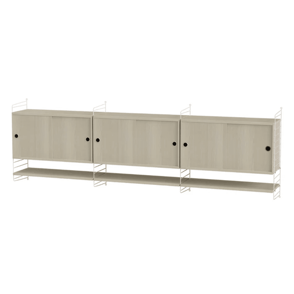 String Living Room E Shelves String Furniture Ash / White 