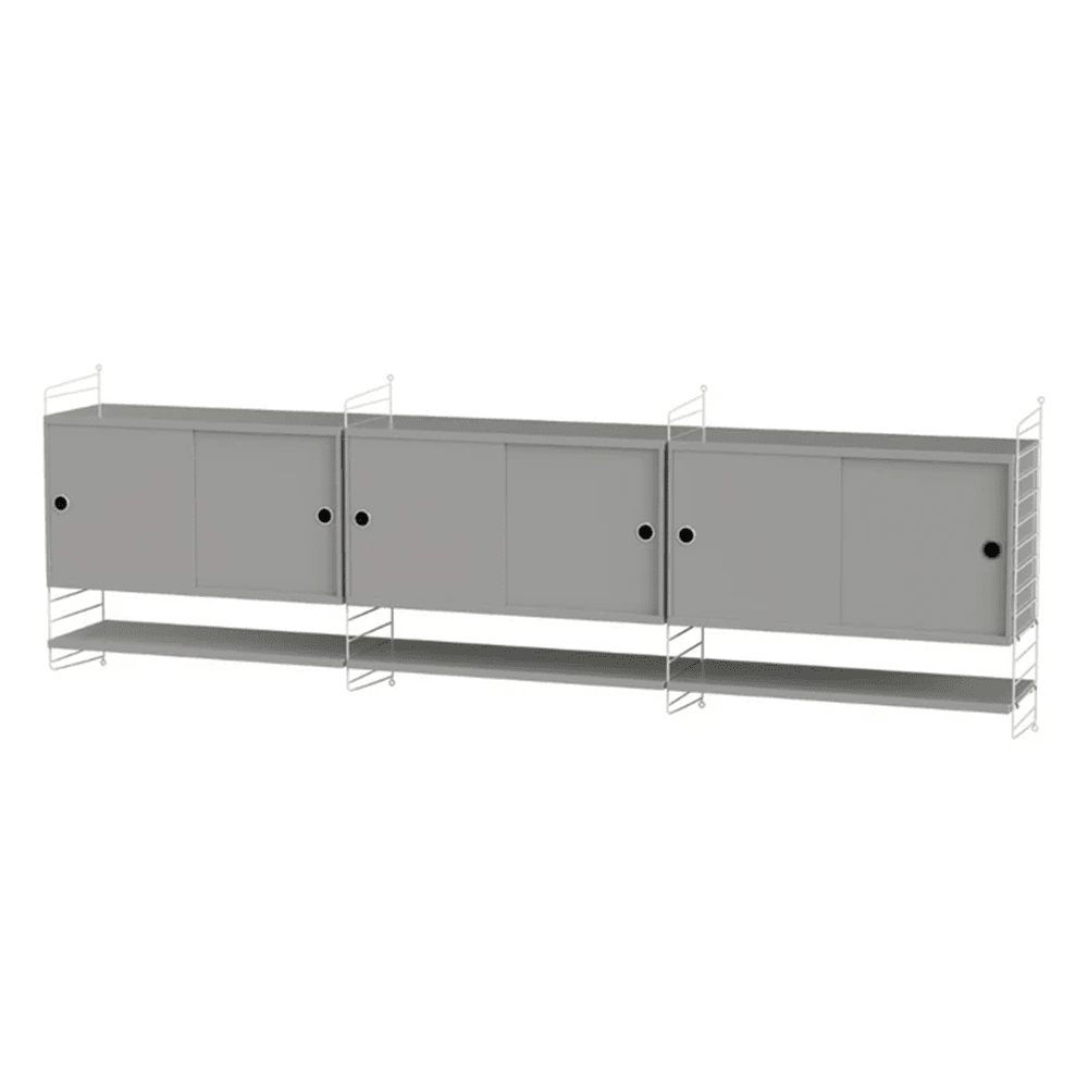 String Living Room E Shelves String Furniture Grey / White 