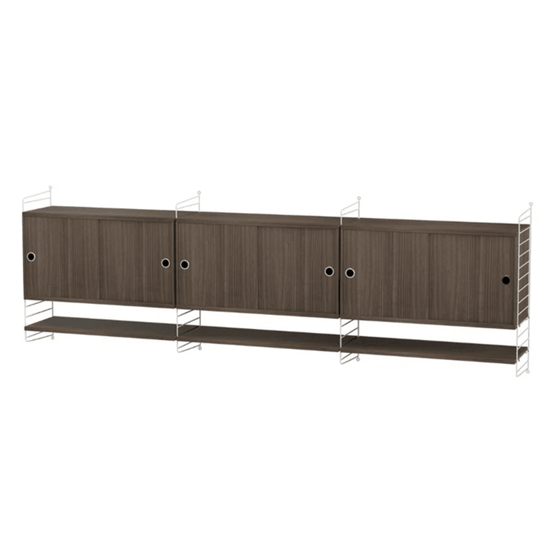 String Living Room E Shelves String Furniture Walnut / White 