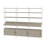 String Living Room G Shelves String Furniture Beige / White 