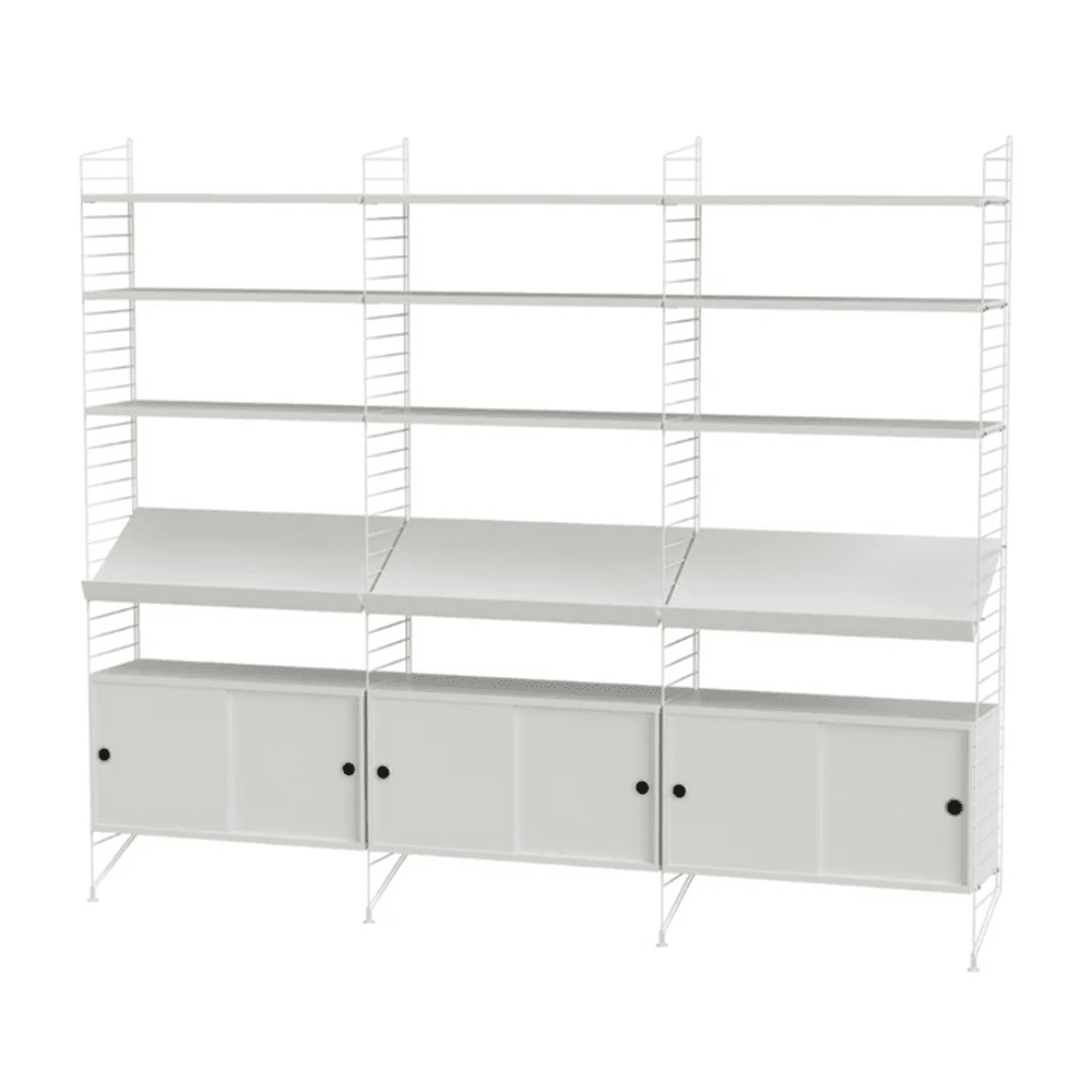 String Living Room G Shelves String Furniture White / White 
