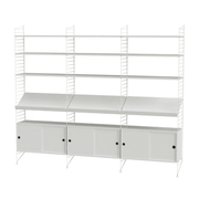 String Living Room G Shelves String Furniture White / White 