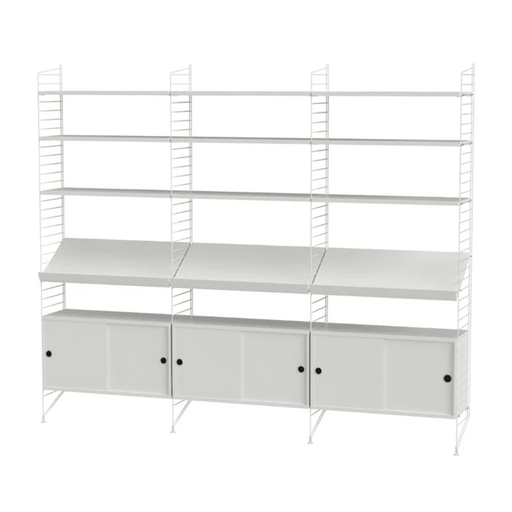 String Living Room G Shelves String Furniture White / White 