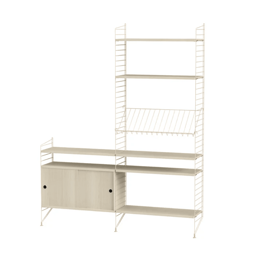 String Living Room K Shelves String Furniture Ash / Beige 