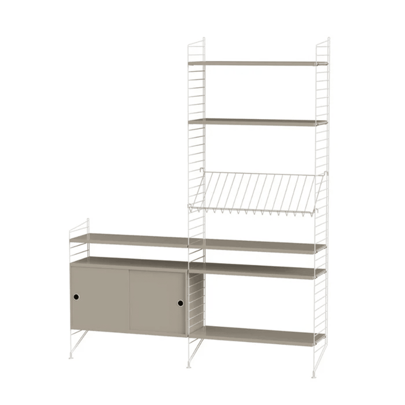 String Living Room K Shelves String Furniture Beige / White 