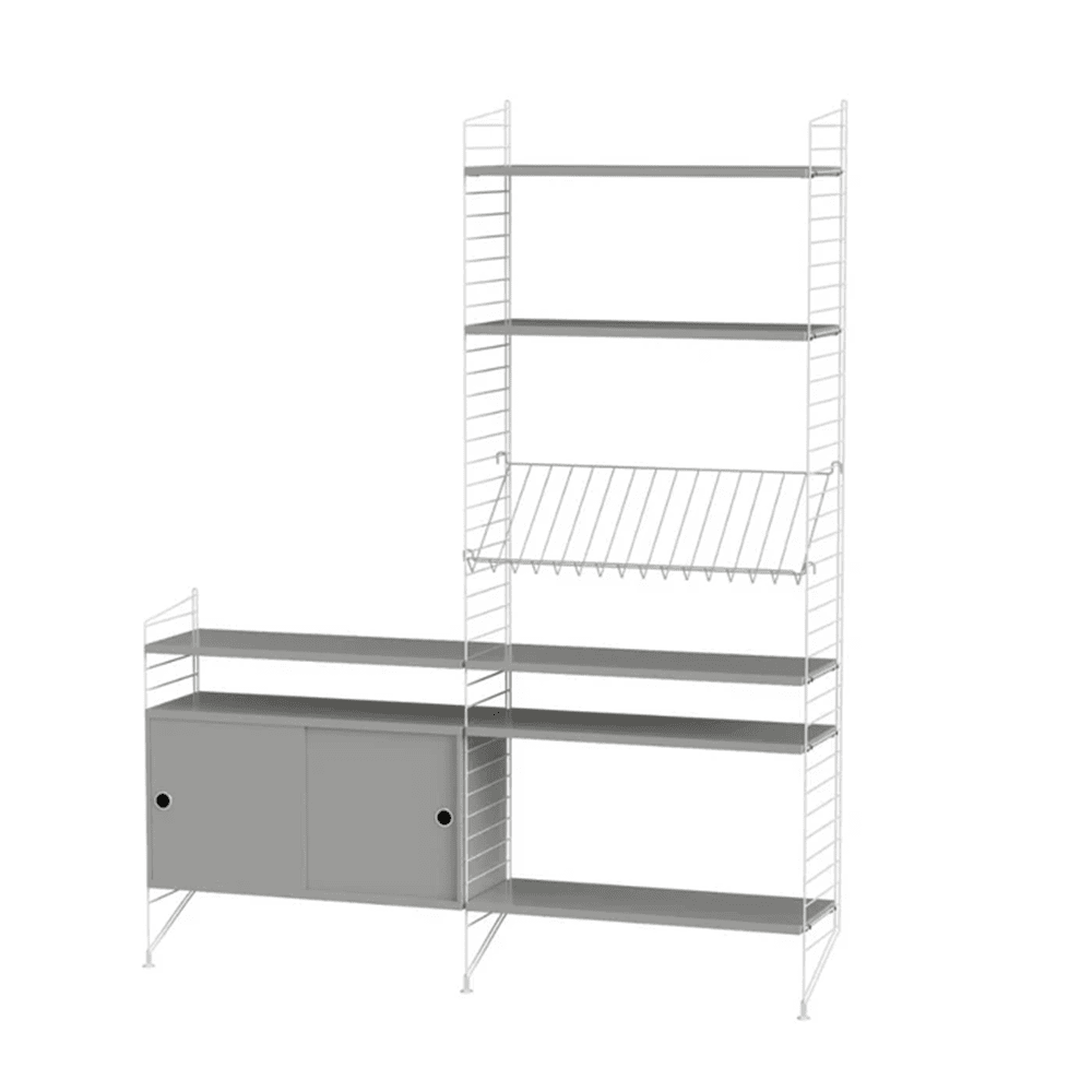 String Living Room K Shelves String Furniture Grey / White 