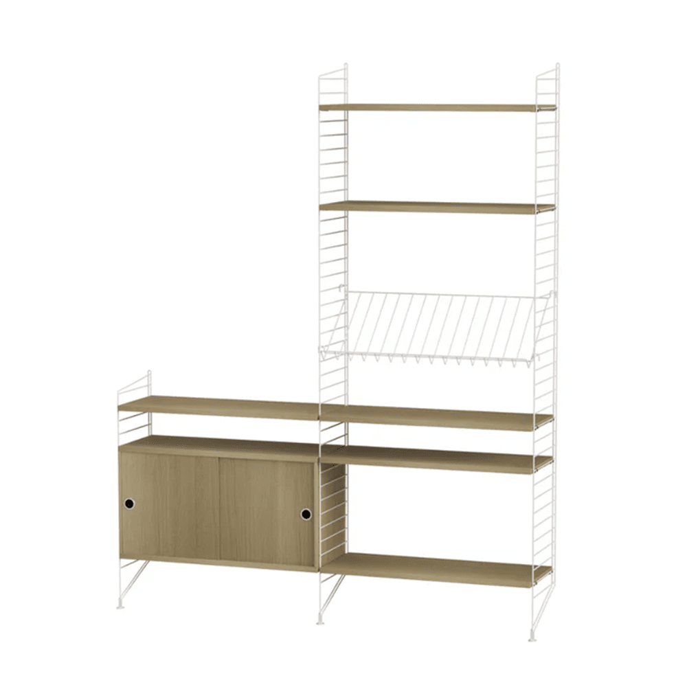 String Living Room K Shelves String Furniture Oak / White 