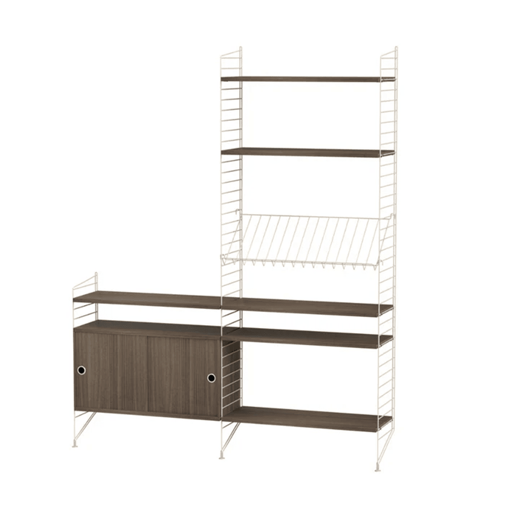 String Living Room K Shelves String Furniture Walnut / Beige 