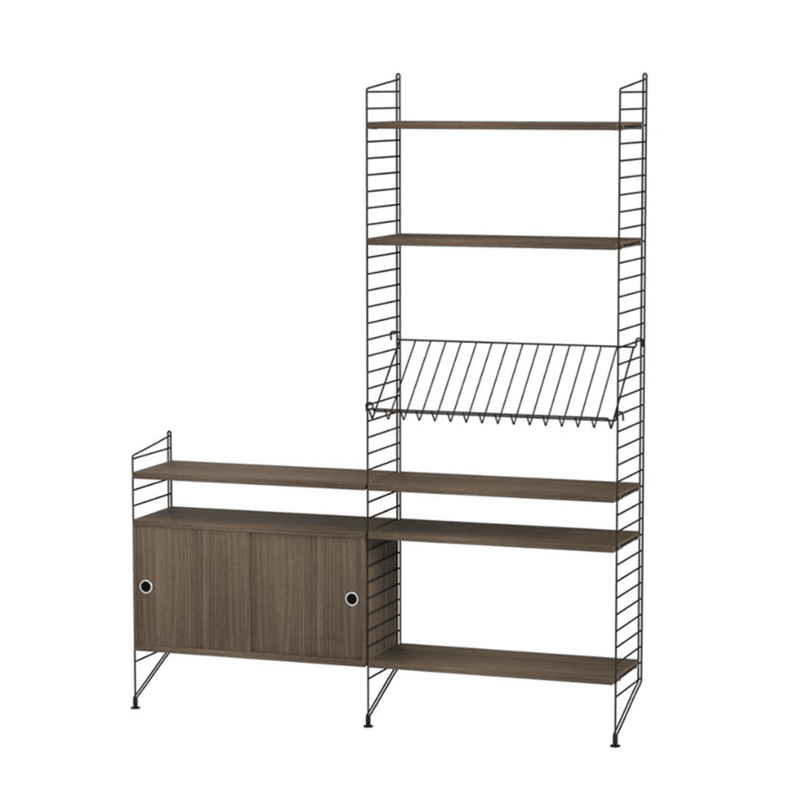 String Living Room K Shelves String Furniture Walnut / Black 